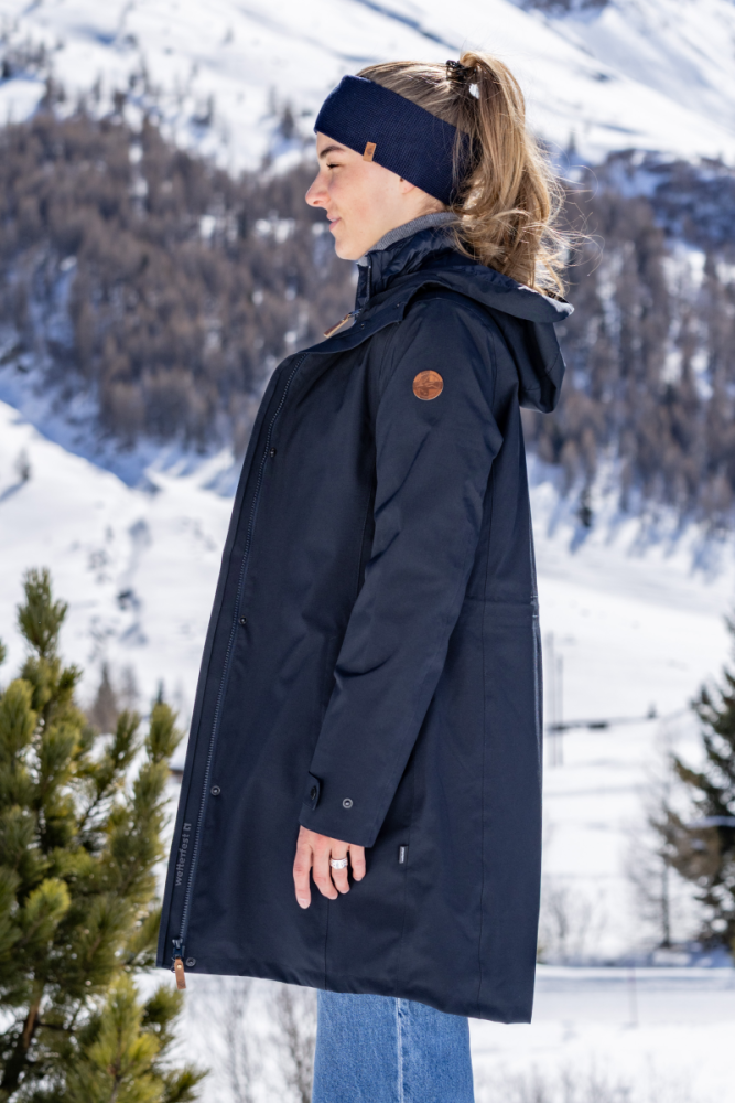 rukka Clara 3 in 1 Wintermantel, Damen, dark navy, 36