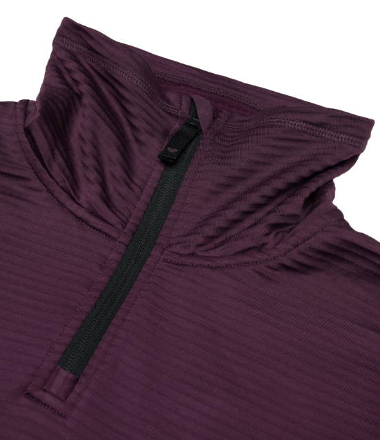 Roxy Snowstride Half Zip, blackberry wine, Small
