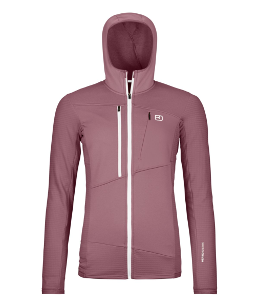 Ortovox FLEECE GRID HOODY W, dusk rose