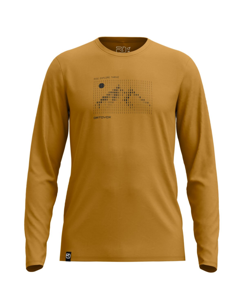 Ortovox 185 MERINO SUNRISE LS M, dark cumin, L
