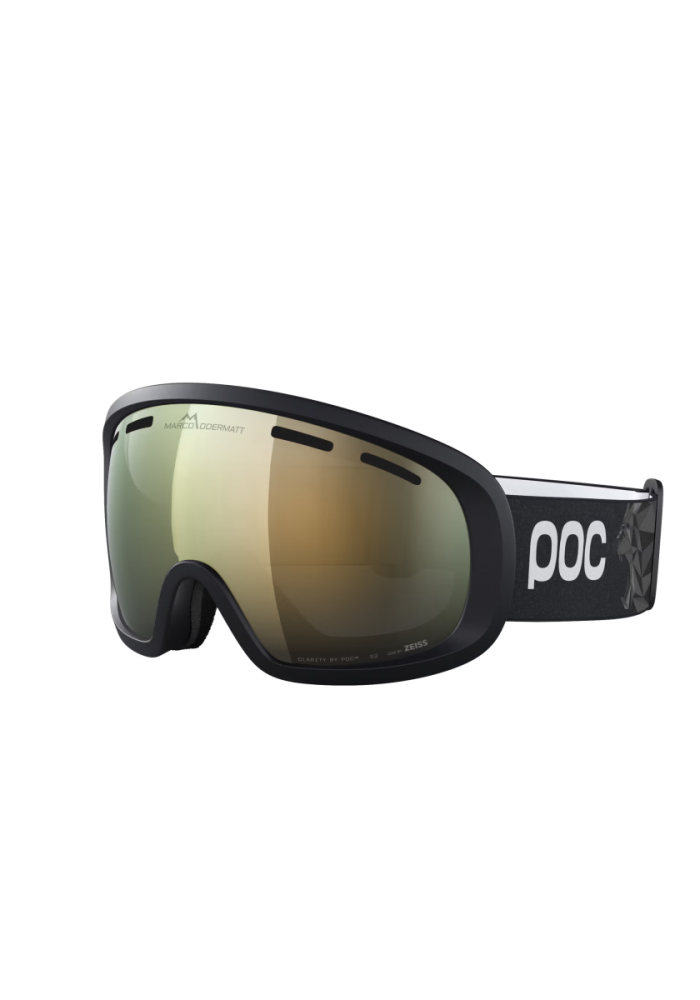 POC Fovea Mid Marco Odermatt Ed., Uranium Black/Podium Gold/Sunny Gold, ONE