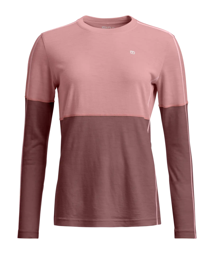 Ortovox 185 ROCK'N'WOOL LONG SLEEVE W, dusk rose