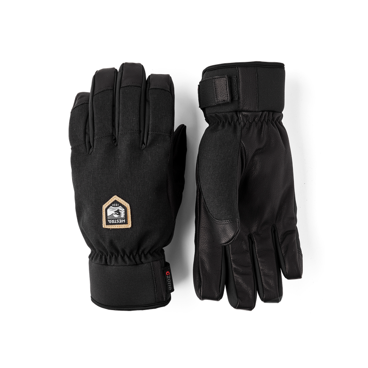Hestra Czone Alpine - 5 Finger, black, Grösse 10
