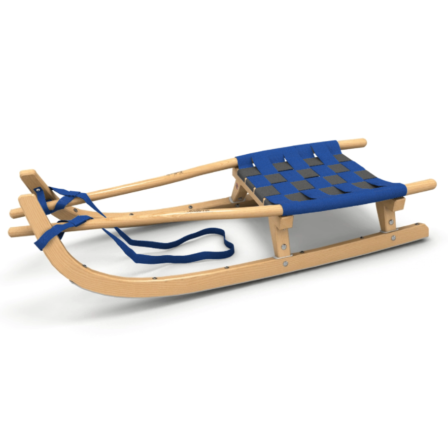 Kathrein Tourenrodel Sportversion Einsitzer, Blau/Grau, 125cm