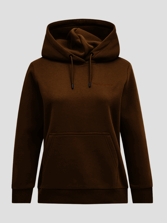 Peak Performance W Original Small Logo Hood, Meadow Moss, M