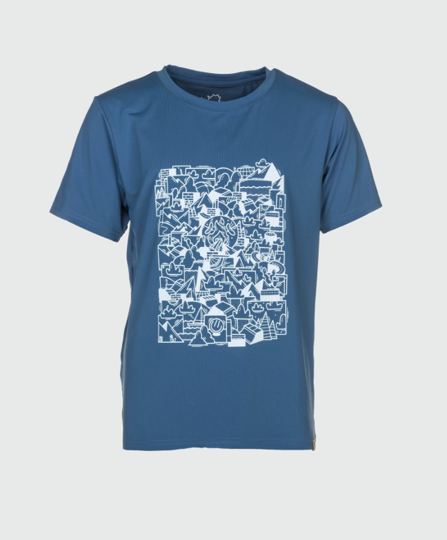 Rukka Rafi Funktions T-Shirt Kinder, stellar, 128