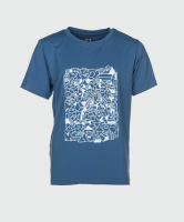 Rukka Rafi Funktions T-Shirt Kinder, stellar, 128