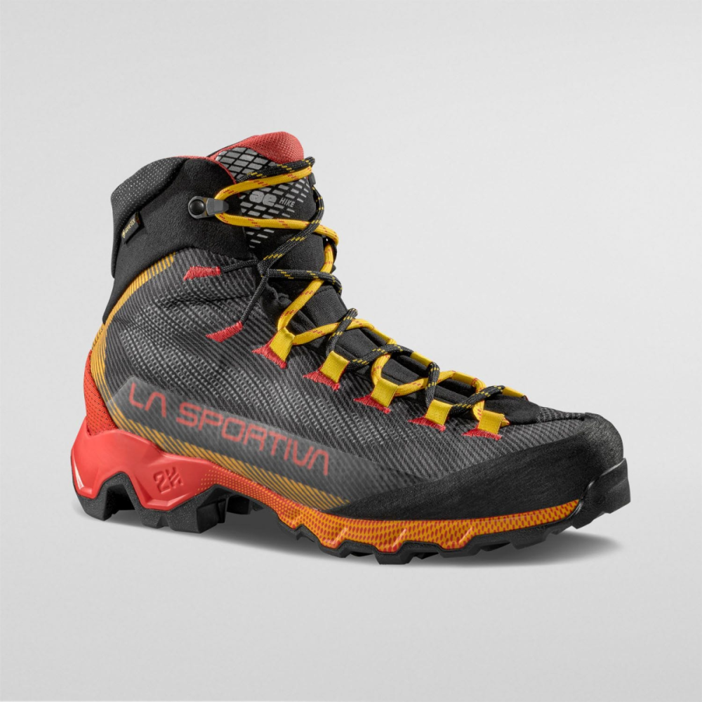 La Sportiva Aequilibrium Hike GTX, Carbon/Yellow, 44.5