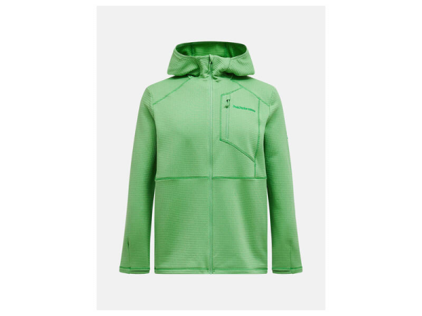 Peak Performance M Trail Polartec Zip Hood, PEPPERMINT