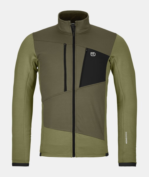 Ortovox FLEECE GRID JACKET M, wild herbs