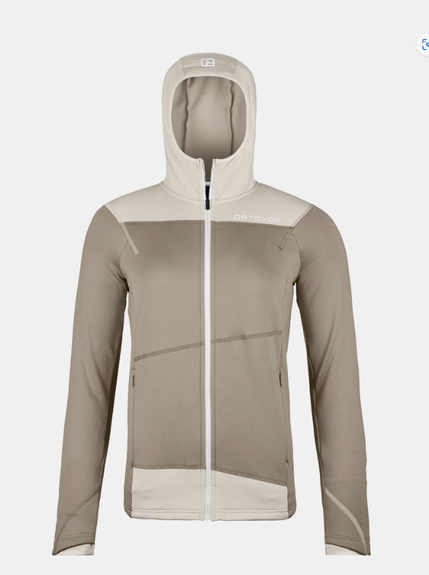 Ortovox FLEECE LIGHT HOODY W, grey sand, L