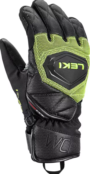 Leki WCR Coach 3D Junior, black/ice-lemon