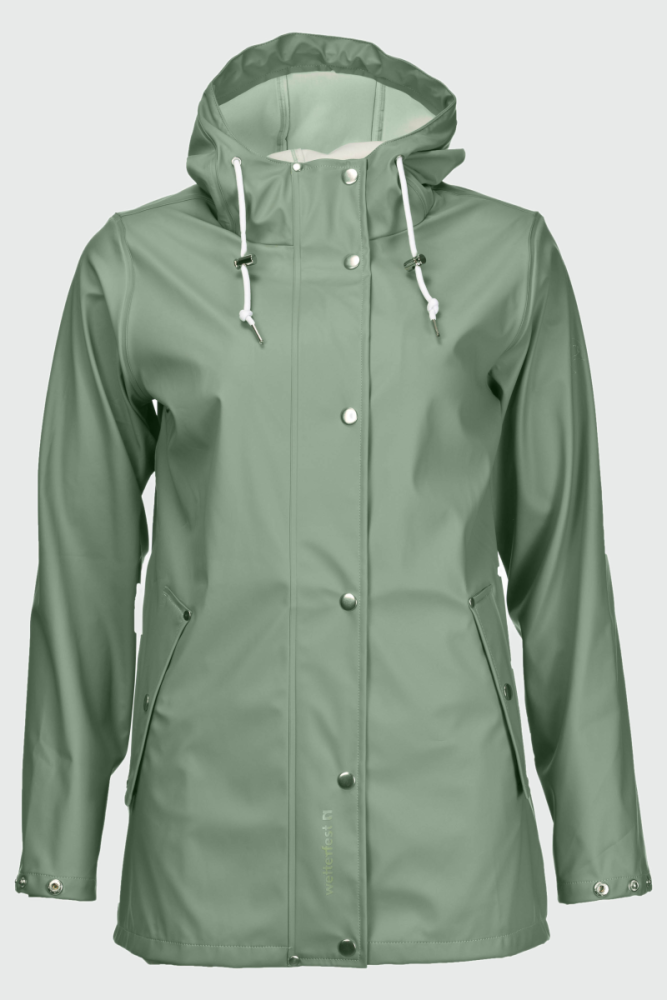 rukka Vera Damen Regenjacke, hedge green, 3