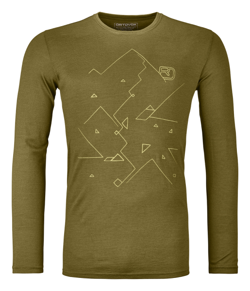 ORTOVOX 185 MERINO TANGRAM LS M, green moss