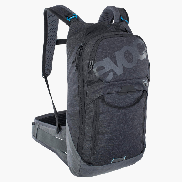 Evoc Trail Pro 10L Backpack, black/carbon grey, S/M